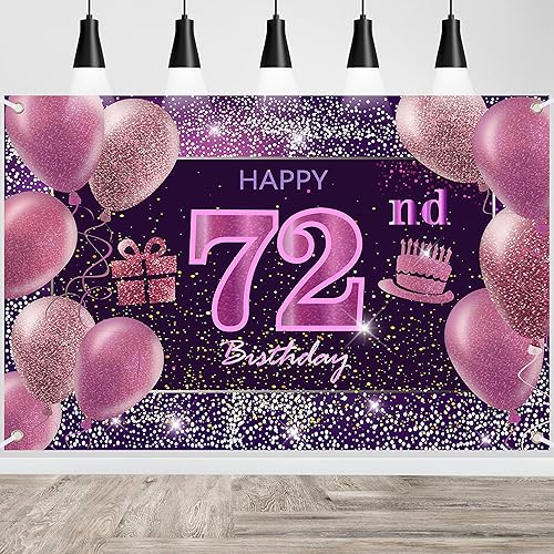 Vista 205 de IMISI Decoraciones de cumpleaños número 19 para niñas, pancarta rosa de feliz cumpleaños para telón de fondo de fiesta