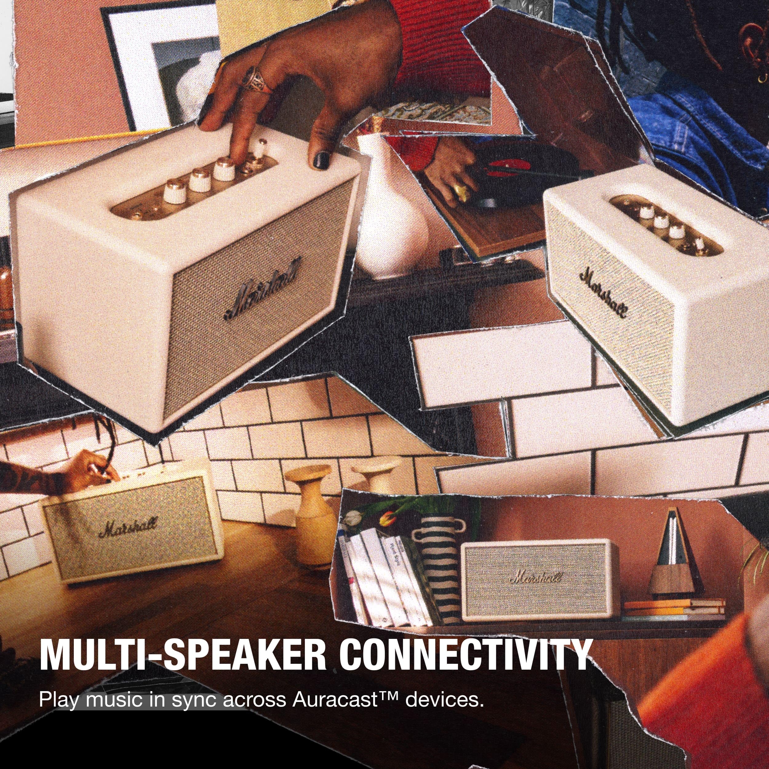 Marshall Stanmore IV Wired Connectivity Home Speaker with Bluetooth 5.3 with Auracast & RCA or 3.5mm Input - Cream — Amazon image 5