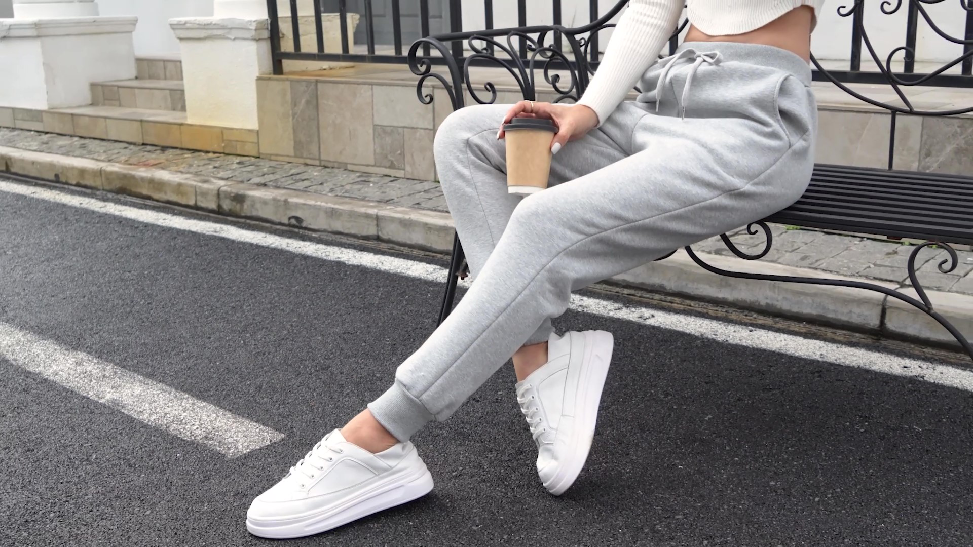 Ipletix Pantaloni Termici Donna Foderati In Pile - Caldi Pantaloni Invernali Con Tasche E Cintura Con Coulisse, Per Jogging E Tempo Libero (92% Poliestere, 8% Elastan)