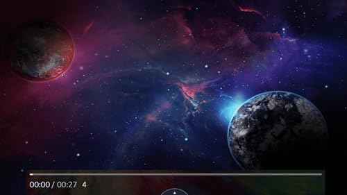 Cosmos 4K Screensaver Nebula Space 4K Floating in Space and Planets Screensaver with Chill Sounds -