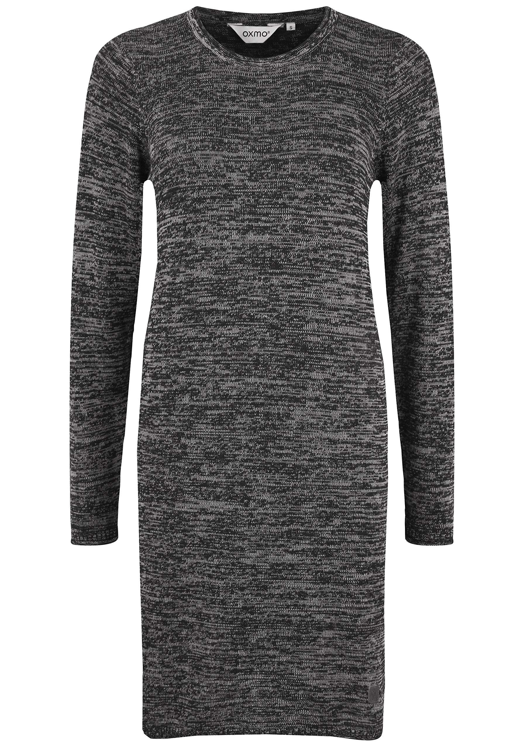 OXMO OXDanielle Damen Strickkleid Feinstrickkleid Langarm Kleid