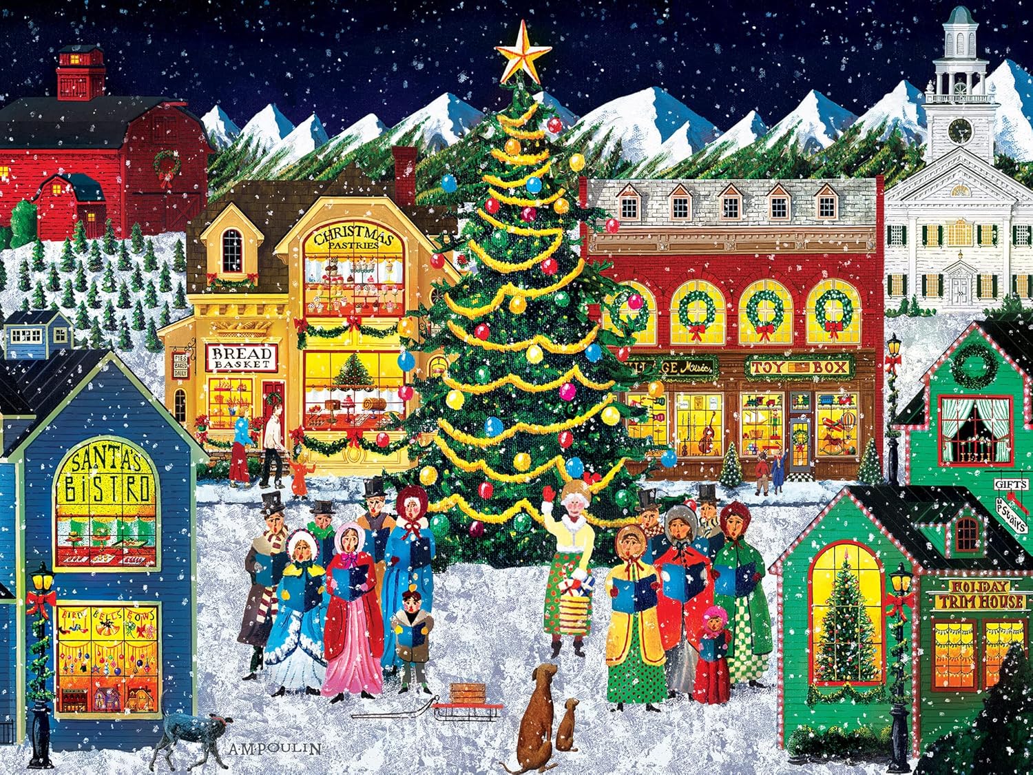 MasterPieces 300 Piece EZ Grip Christmas Jigsaw Puzzle - Holiday Harmony - 18"x24"
