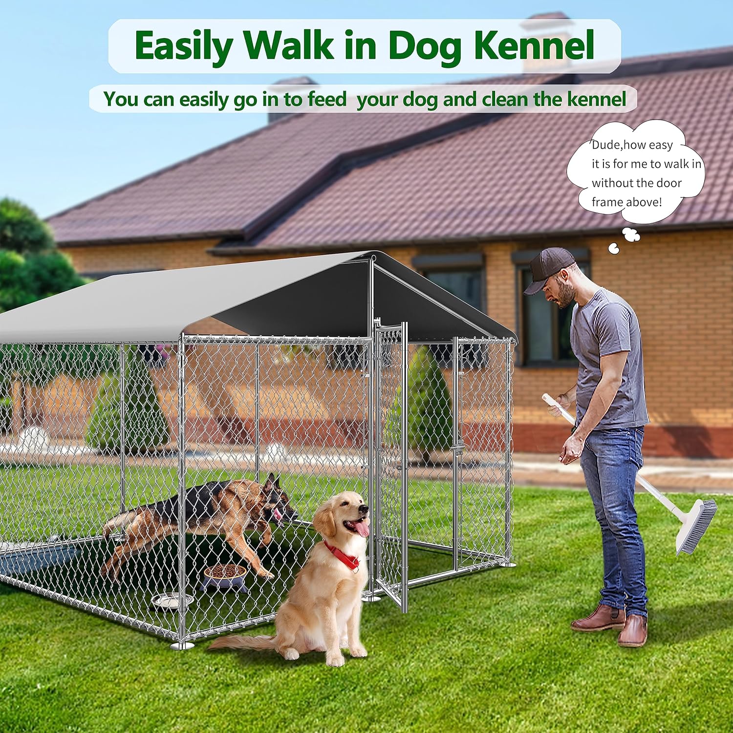 Easily Walk in Dog Kennel