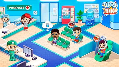 Vlad e Niki: Doutor Dentista. Jogo para cuidar dos dentes das crianças no hospital infantil
