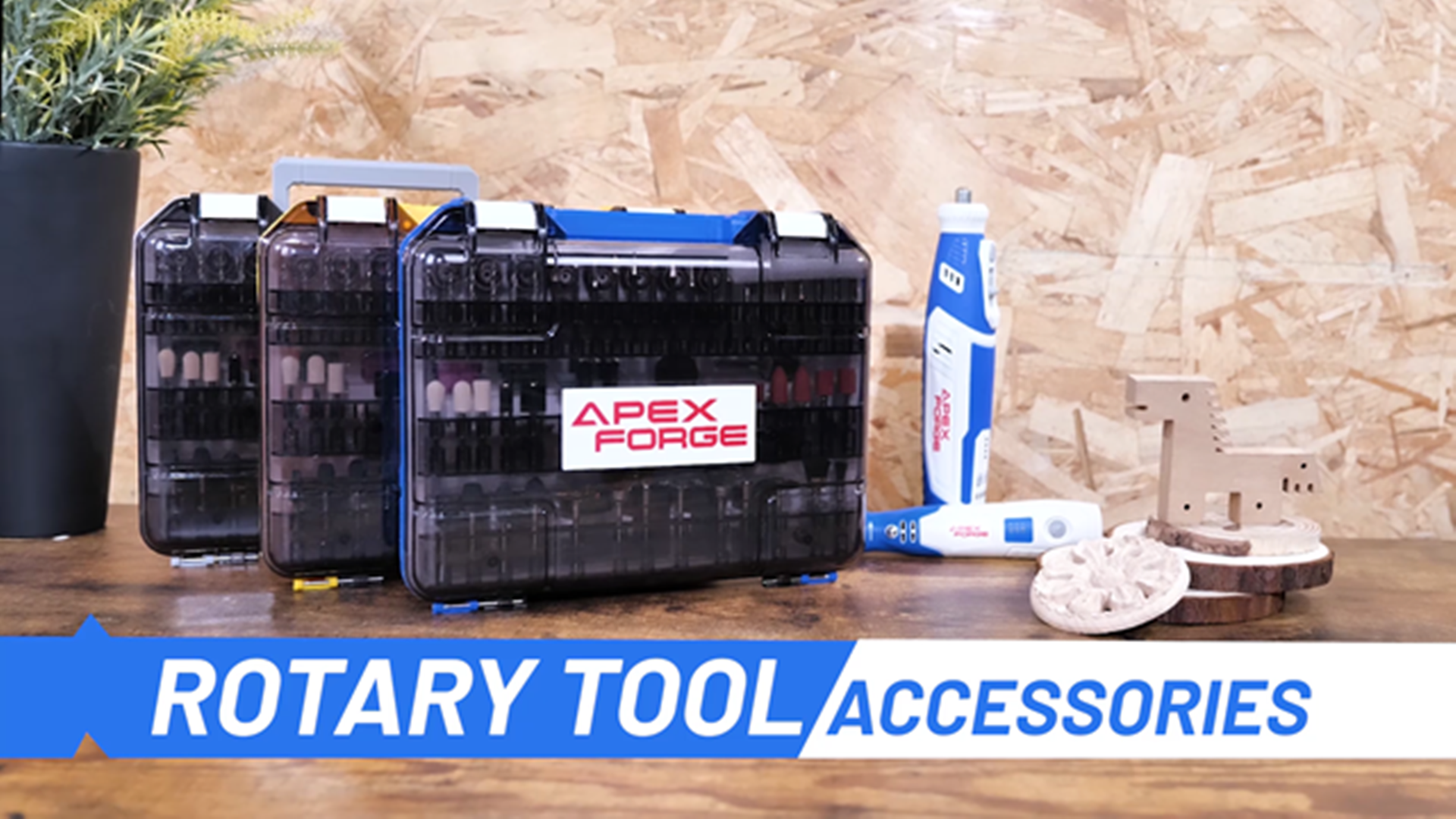 Rotary Tool Accessories Kit, APEXFORGE 357 Pieces 1/8