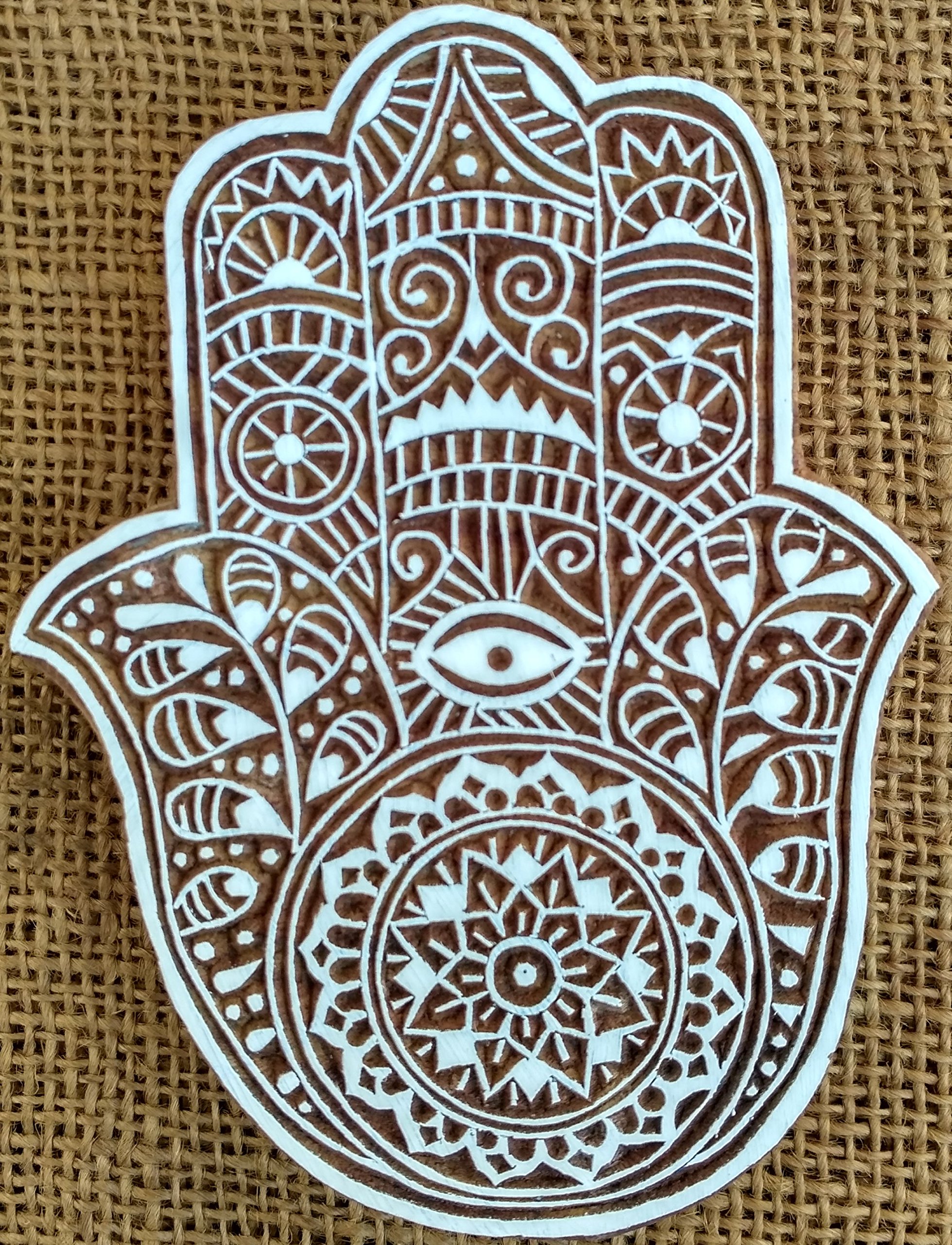 wooden block stamps Hand Carved Fabric Printing Block Wooden Craft Henna Block, Brown, 3 x 6 (B076TRSN4Y) Amazon Price History, Amazon Price Tracker
