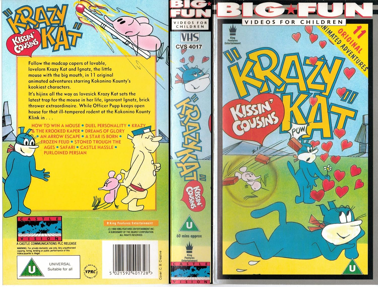 Krazy KatKissin' Cousins [VHS] Amazon.de DVD & Bluray