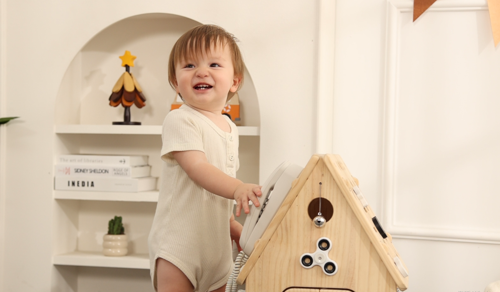 Potatomato Busy Board Montessori 21-en-1 – Jouet En Bois Sensoriel Et Motricité, Pour Garçons Et Filles, Autisme