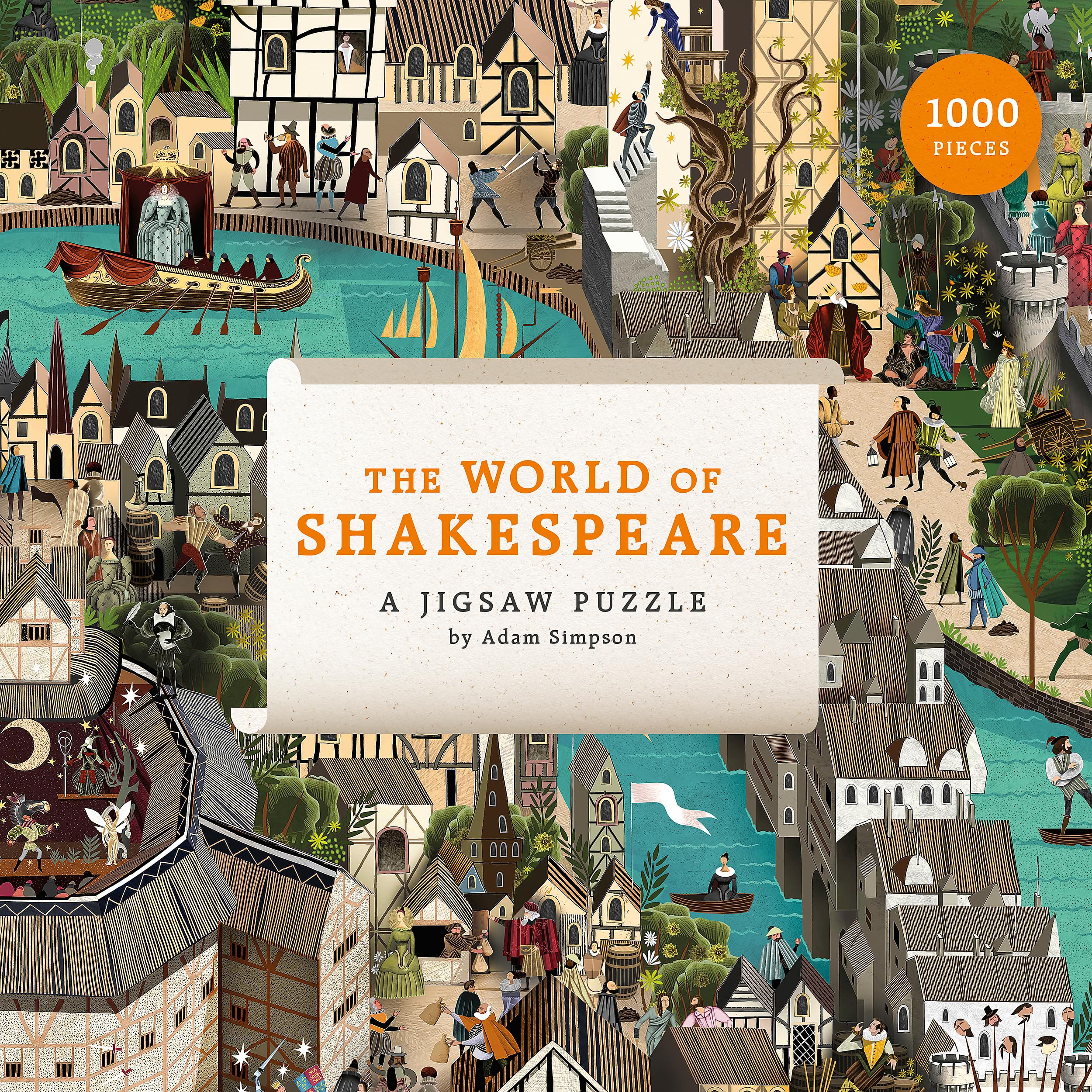 Laurence King Publishing The The World Of Shakespeare 1000 Piece Puzzle: 1000 Piece Jigsaw Puzzle, Kids Puzzle – 13 August 2019
