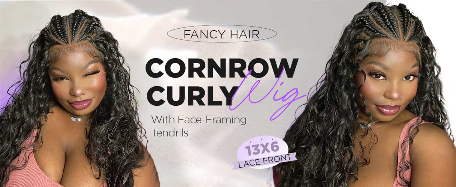 Amazon.com: Fancy Hair 13×6 Lace Front Braided Wigs for  display picture 1