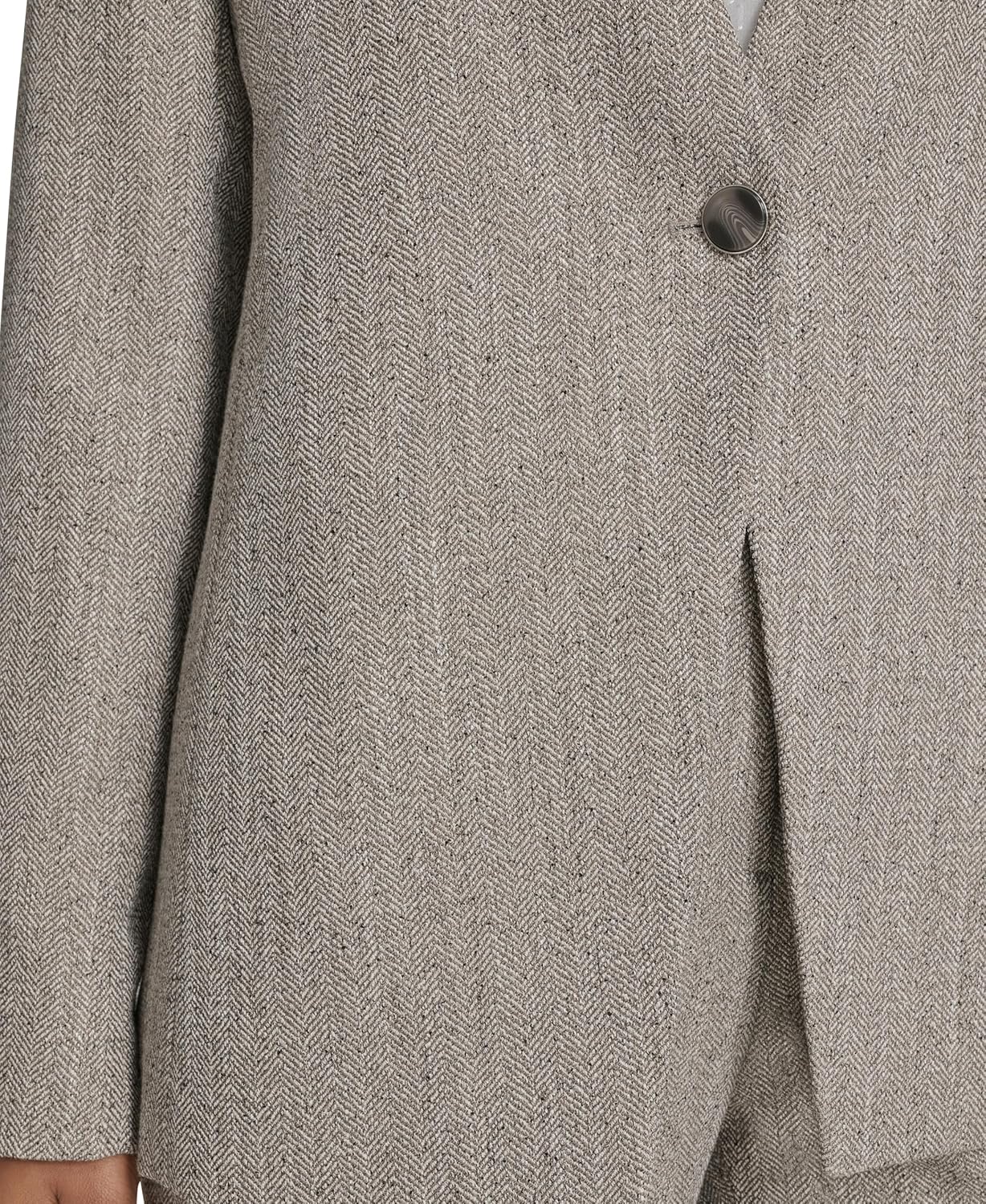 Calvin Klein Womens Notch Collar One Button Long Sleeve Blazer - Image 6