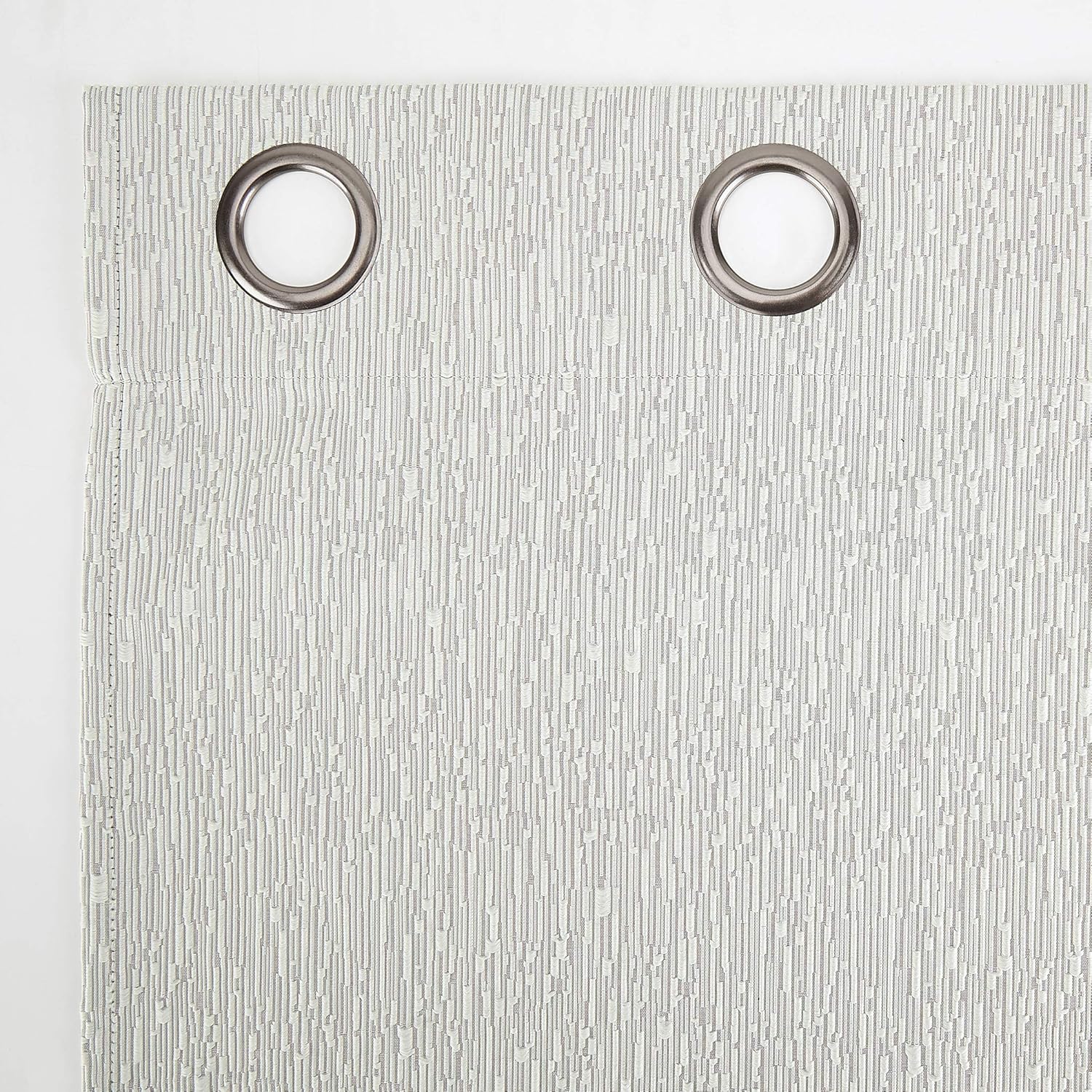 Sun Zero Noir Dimensional Thermal Extreme Total Blackout Grommet Curtain Panel, 52" x 84", Cream White