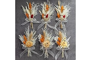 Mini Terracotta Rose Petals Dried Flower Bouquet