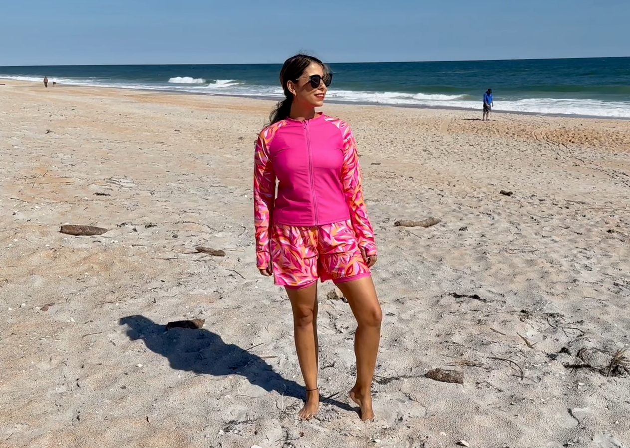 Amazon.com: Cagola Rash Guard for Women 3 Piece Swimsuits Long