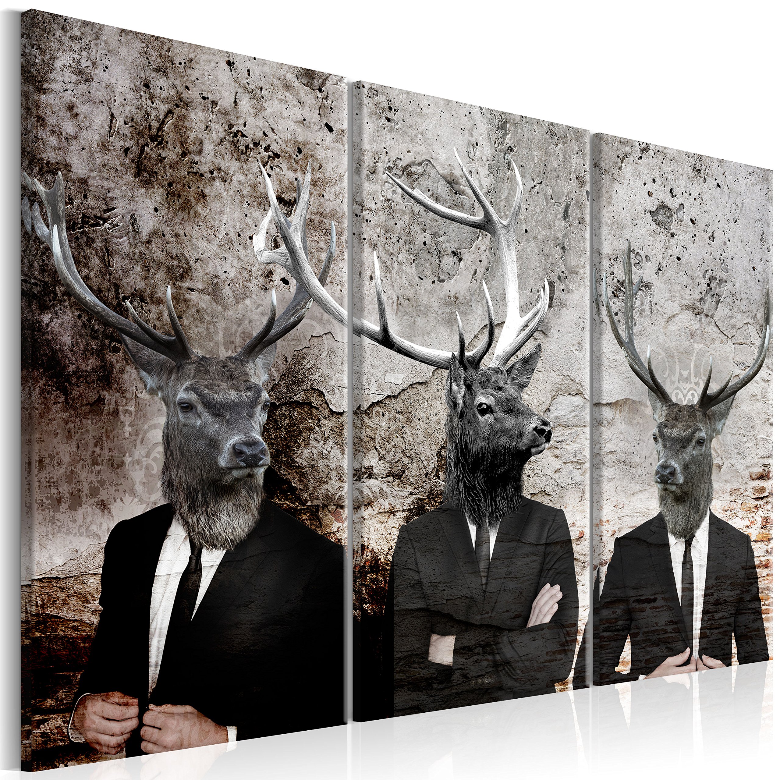 murando - Leinwandbild Tiere Abstrakt, 135x90 cm, 3-teilig, Schlafzimmer