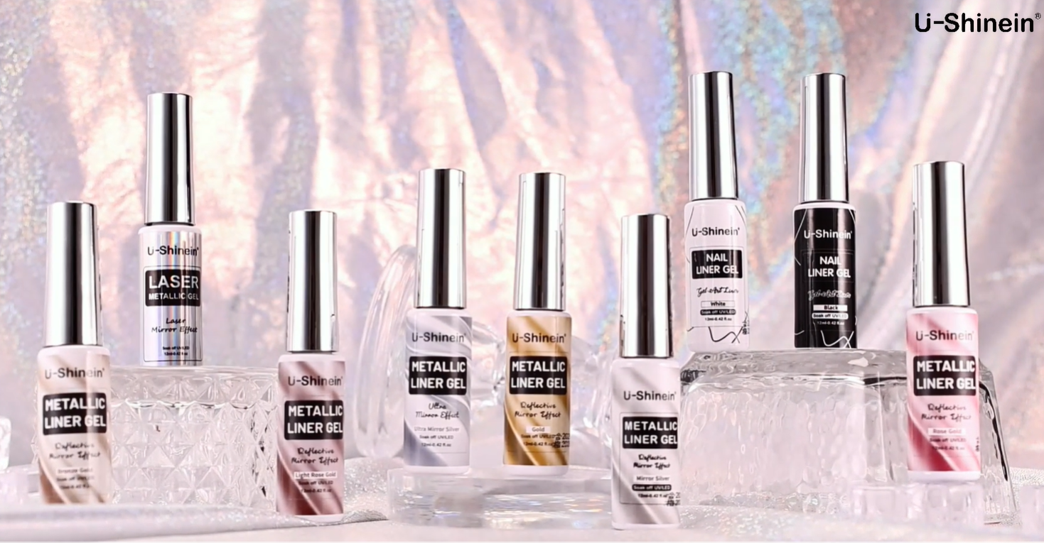 Amazon.com : U-Shinein 12ml Metallic Painting Gel Liner Nail Art