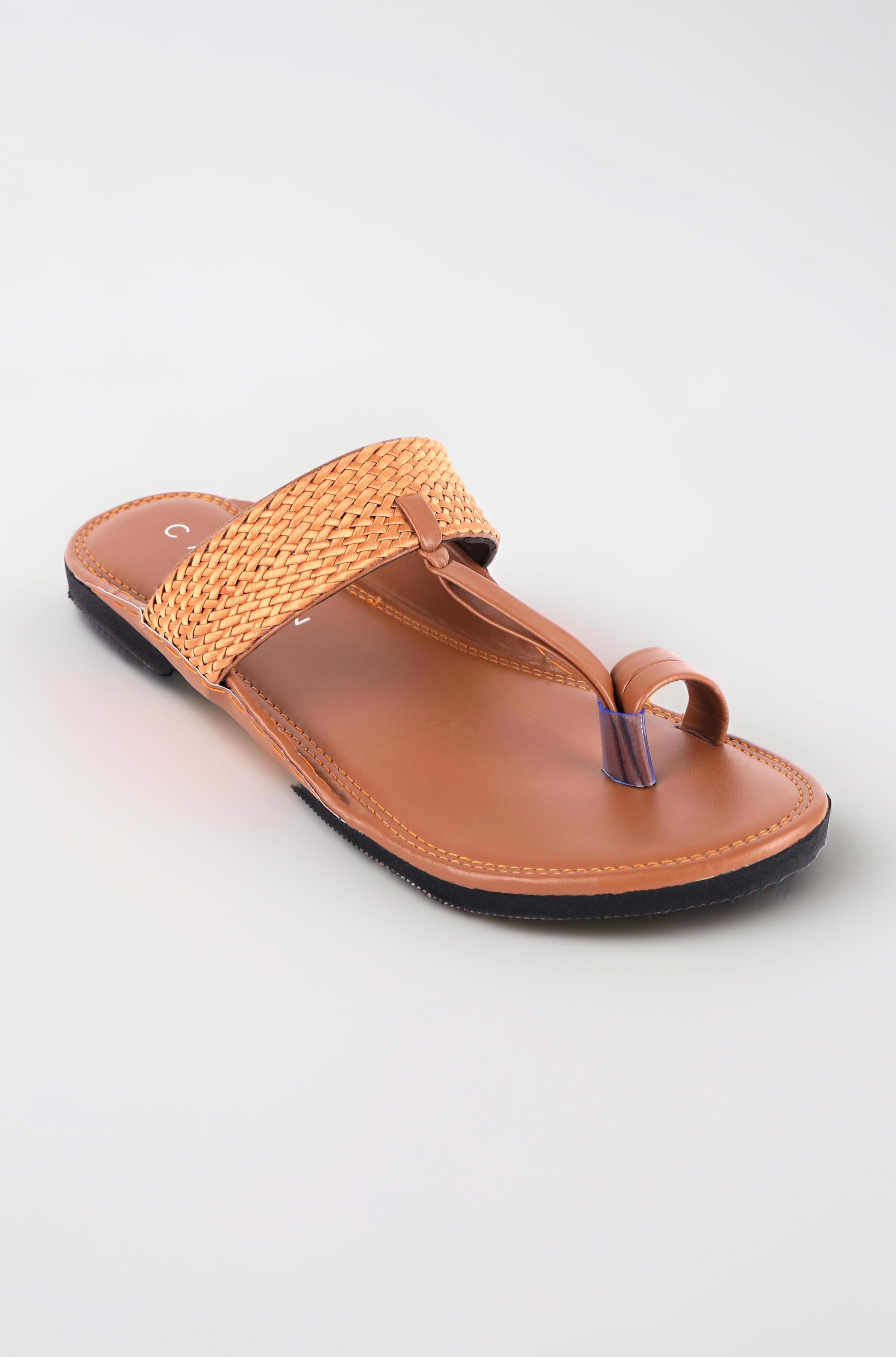 - CANVI Stylish | Fancy | Comfortable Kolhapuri Chappal Sandal Slipper for Men Stylish Faux Leather Men's Kolhapuri Slippers Thong Sandals for Men Stylish & Comfortable