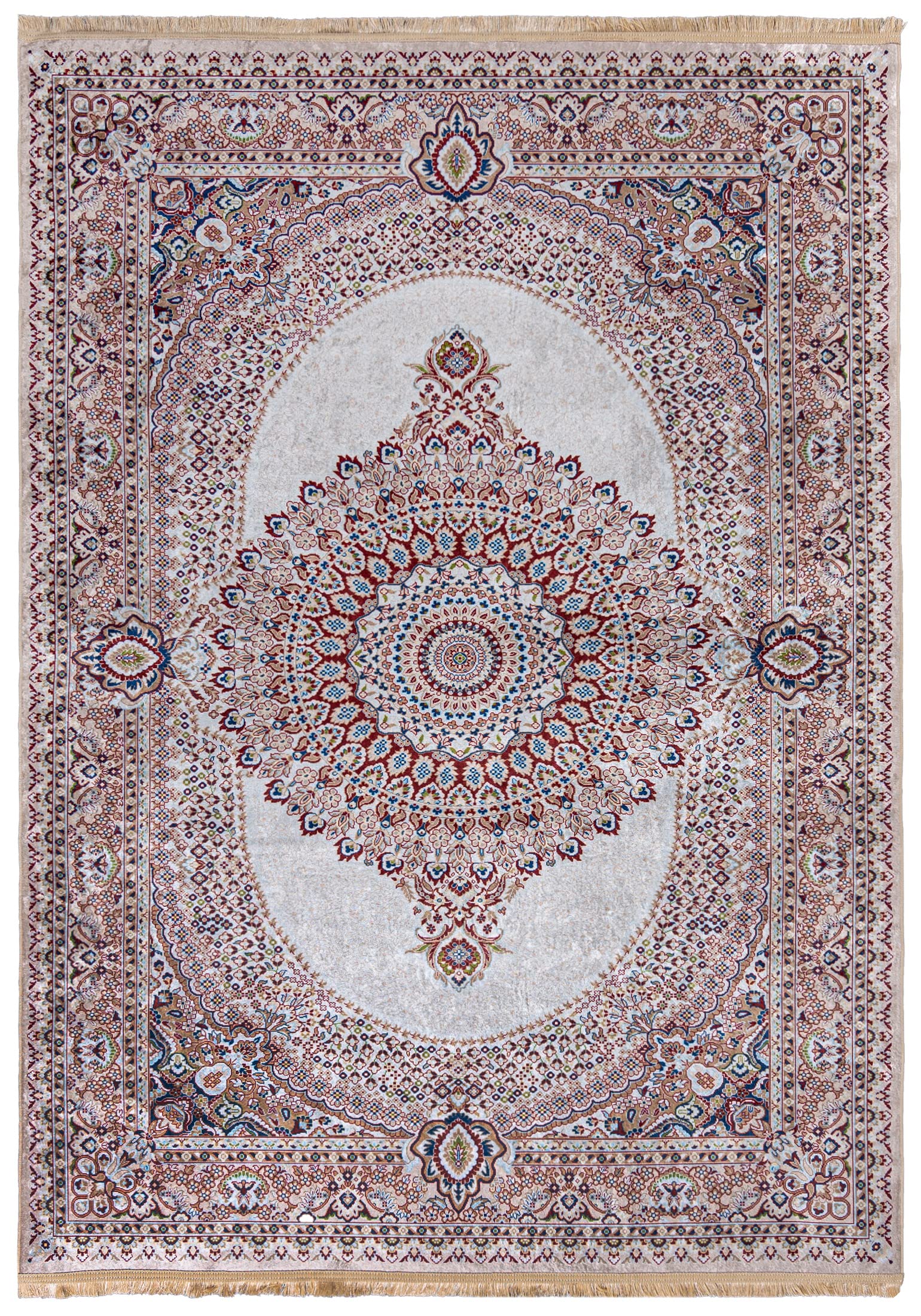 Mazovia Alfombra Salón 80x150cm Crema Clásico con Estilo Antideslizante
