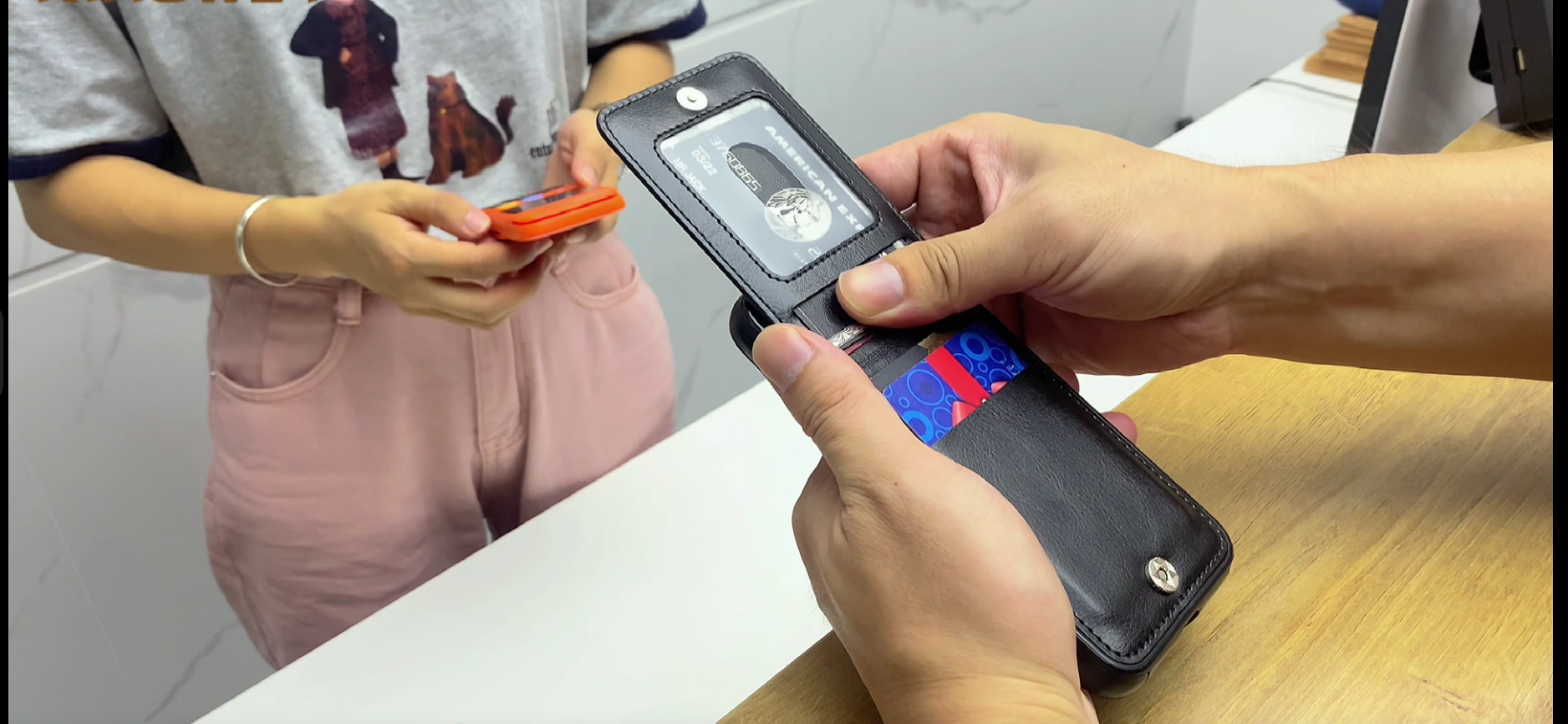 Custodia Portafoglio KIHUWEY Per IPhone 11 - Pelle PU Con Portacarte E
