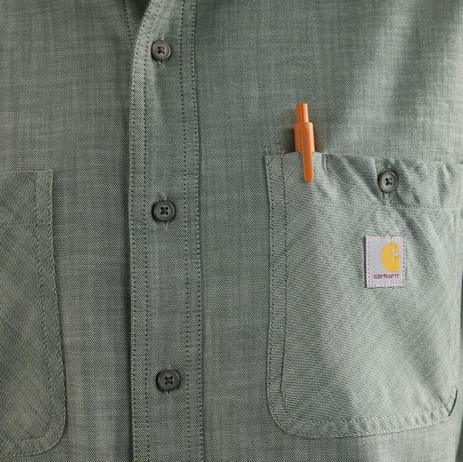 Carhartt Men's 106745 Rugged Flex™ Relaxed Fit Lightweight Short-Slee - Image 4