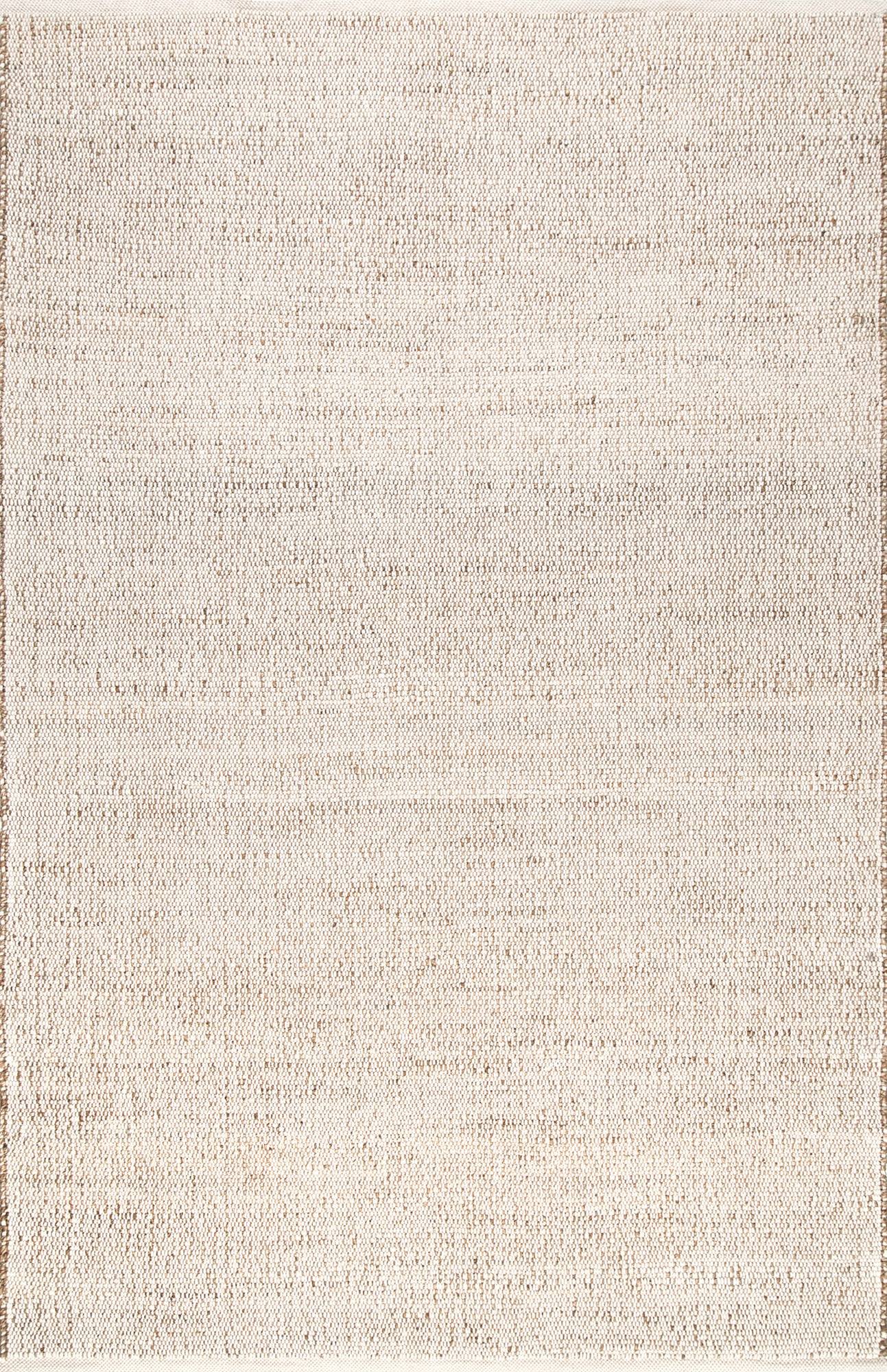 nuLOOM Elfriede Handwoven Solid Jute Rug, 6' x 9', Natural