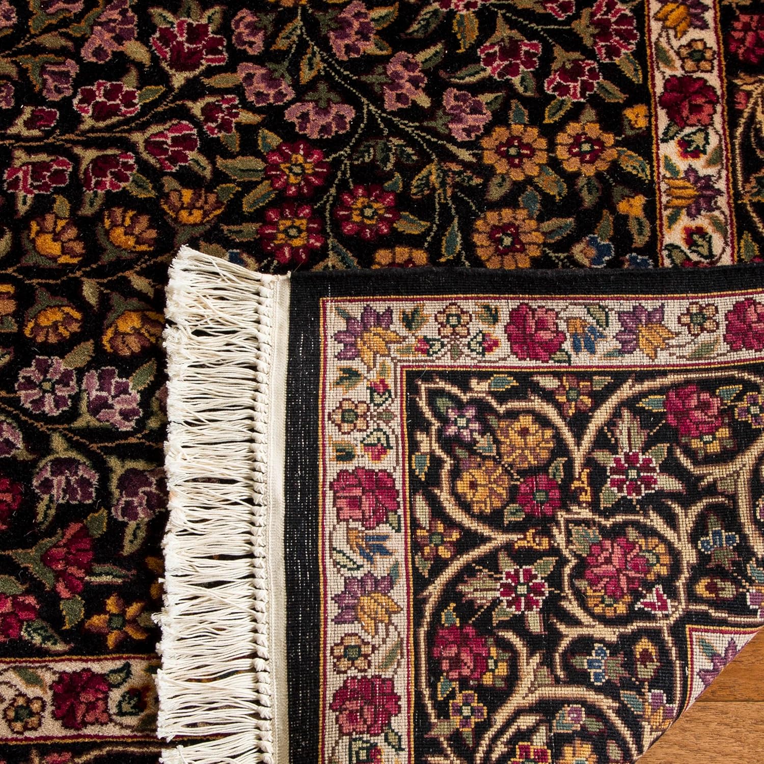 SAFAVIEH Royal Kerman Collection Area Rug - 6' x 9', Assorted, Handmade Traditional Wool, Ideal for High Traffic Areas in Living Room, Bedroom (RK28A) 6' x 9' (Rectangular) Multi Color