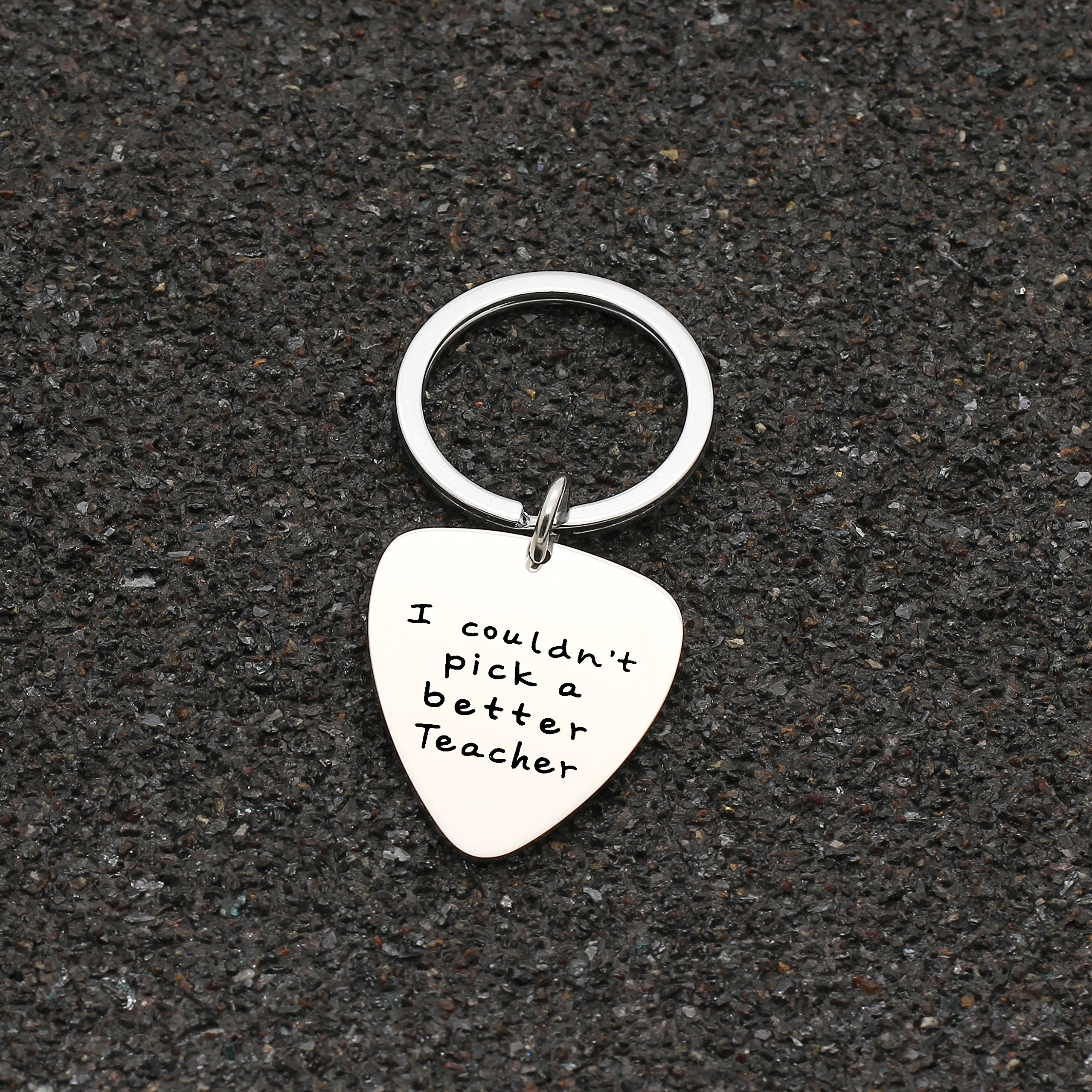 AGR8T Teacher Key Chain Graduation Gifts Guitar Picks Teachers Day - I Couldn't Pick A Better Teacher