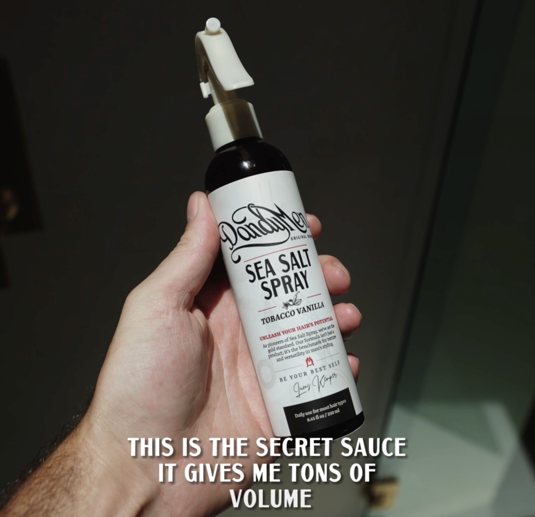 Amazon.com: DandyMen Sea Salt Spray for Men – Texturizing & Volumizing Hair  Spray for Beachy Waves, Matte Finish