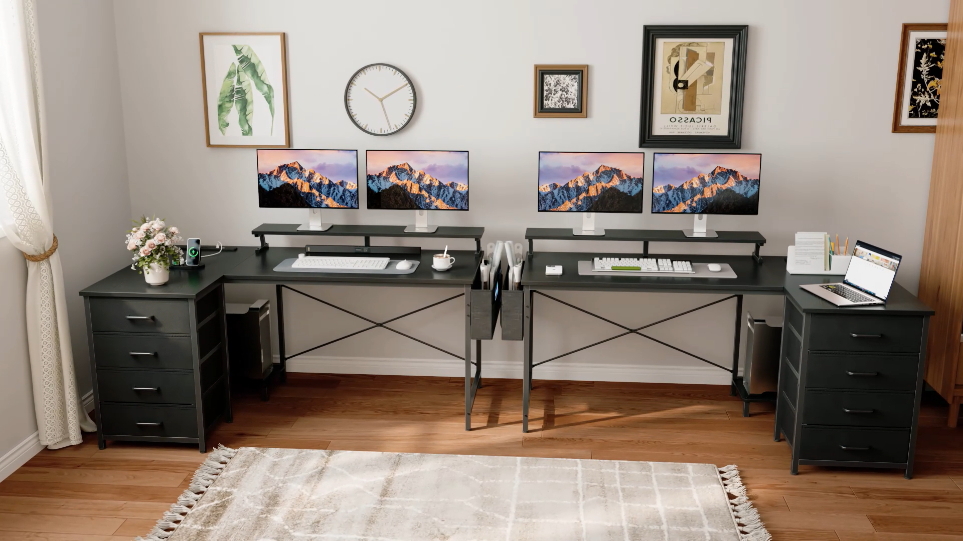 ODK パソコンデスク  l字デスク コンセント付き 幅160×奥行80cm Amazon | ODK パソコンデスク l字デスク ゲーミングデスク L字型