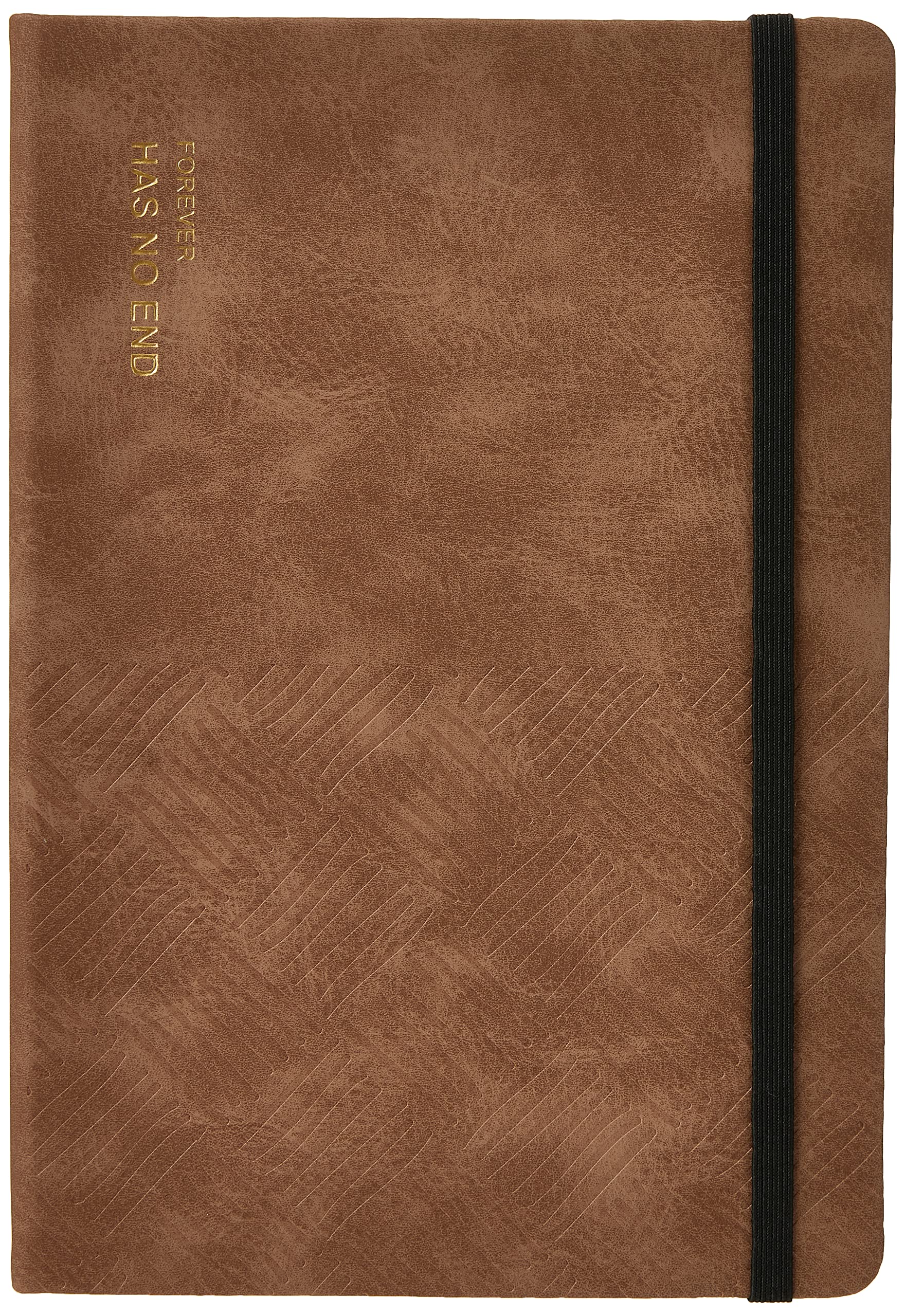 Deli EN123L BN A5 70gsm Leather Cover 80 Sheets Notebook