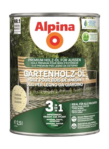 Alpina Gartenholz-Öl 3in1 Farblos 2,5 Liter