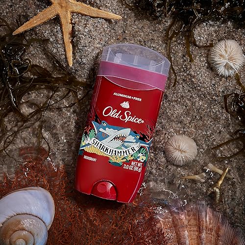 Miniatura 2 de Old Spice Desodorante sin aluminio para hombres, martillo de tiburón, 3 onzas (paquete de 3)