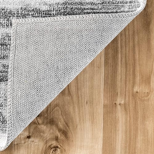 Miniatura 5 de nuLOOM Avelina - Alfombra de área lavable a máquina, 5 x 8, color gris claro