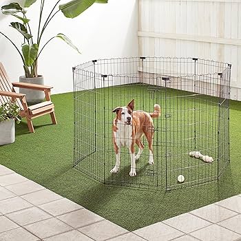 Amazon | Amazonベーシック ペットサークル ペットフェンス 犬用