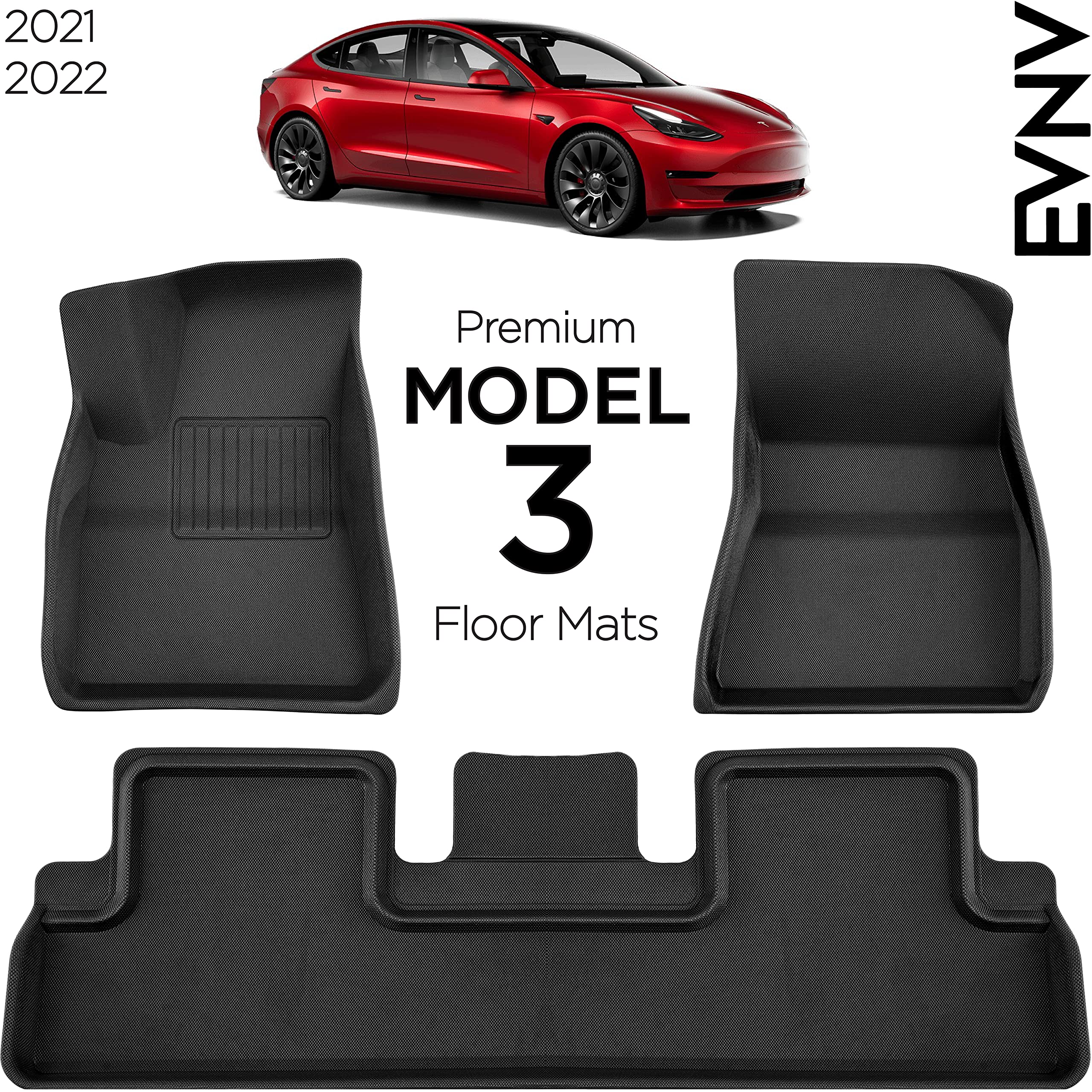 Buy EVNV Tesla Model 3 Floor Mats Fits 2021 2022 Model 3 Guaranteed