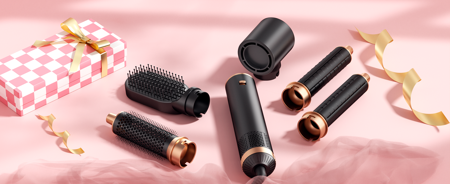 Amazon.com : 5 in 1 Hair Dryer Brush Set,Professional Negative