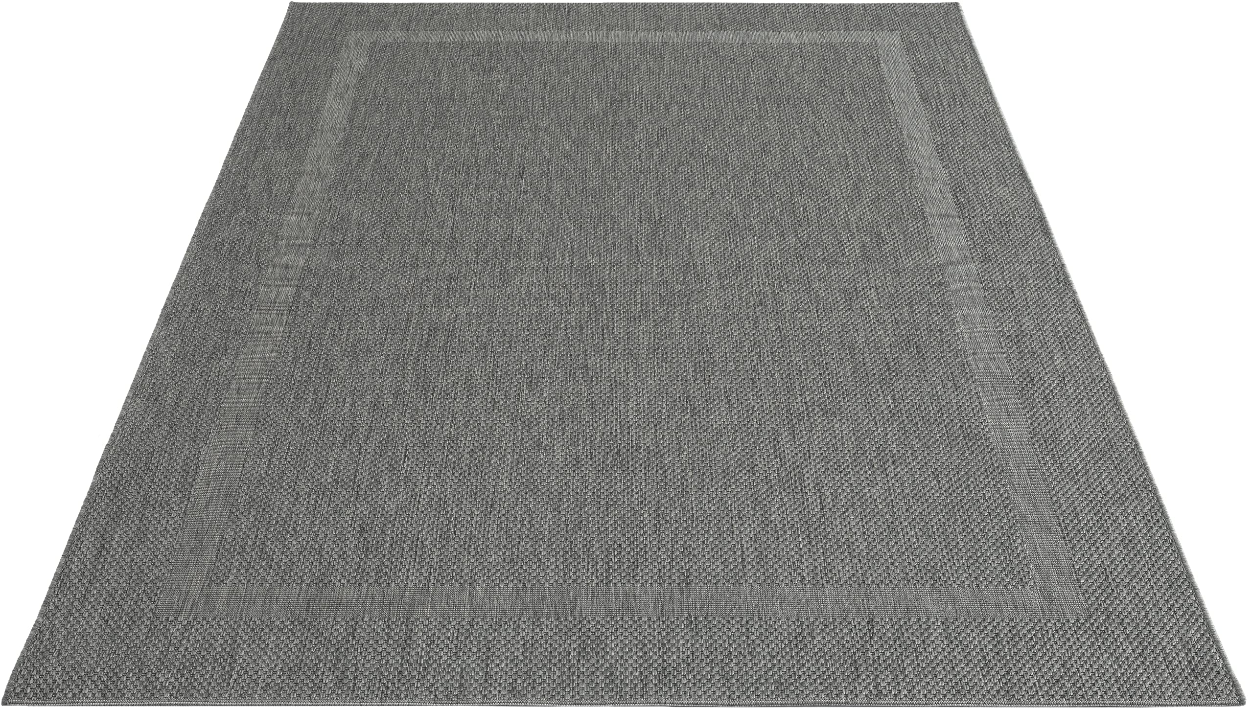 Mia´s Teppiche "Lara" Tapis Intérieur Et Extérieur Balcon Terrasse Tapis Cuisine, Toile Plate, 240x340 cm, Anthracite