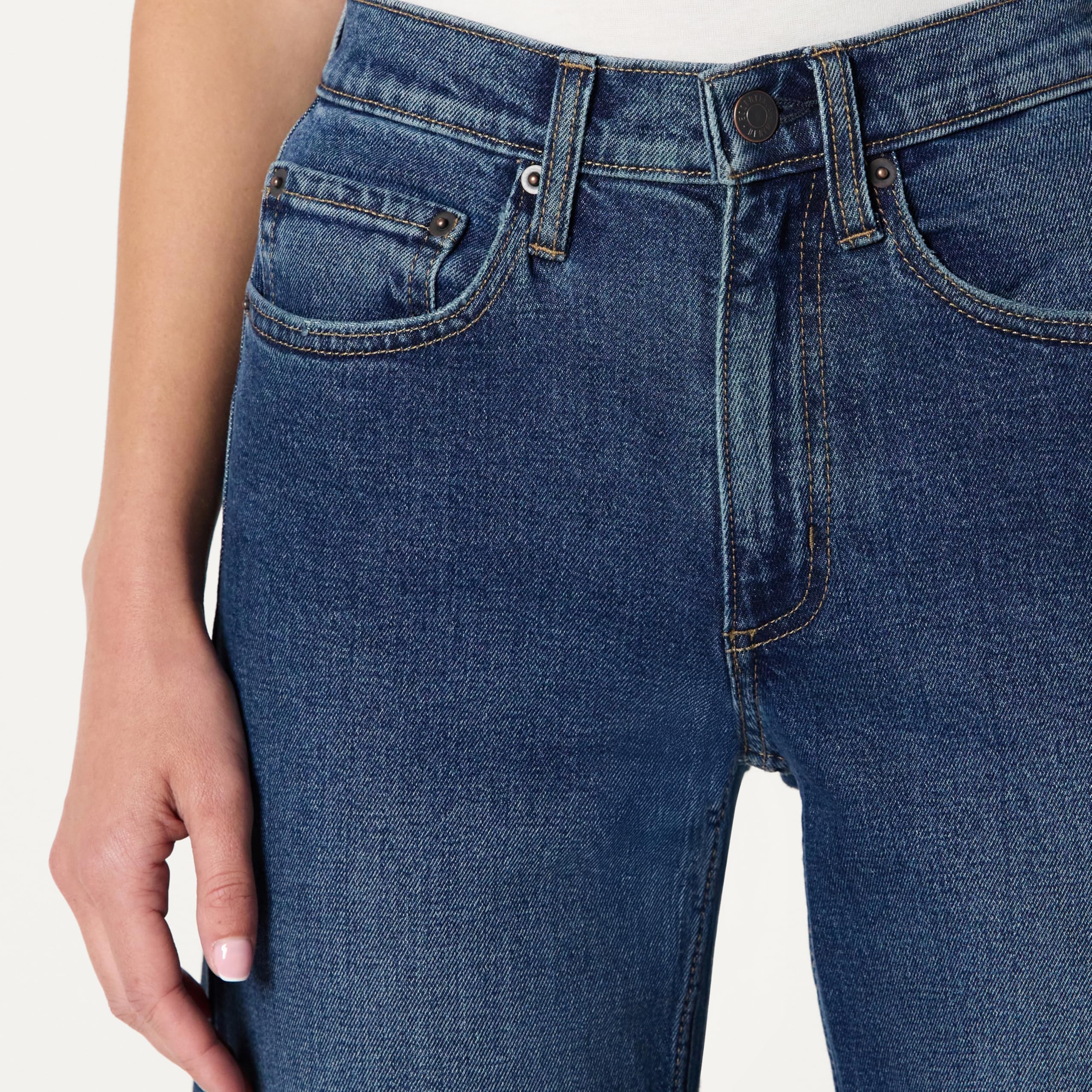 Amazon Essentials Jeans a Vita Alta con Gamba a Botte Donna