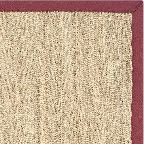 Miniatura 331 de Safavieh Colección de fibra natural NF115P - Alfombra (fibra natural), color gris, Fibras naturales beige, (Natural/Beige),Natural/Negro,Natural