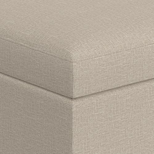 Miniatura 274 de SIMPLIHOME Owen - Bandeja rectangular moderna de mediados de siglo de 34 pulgadas de ancho, otomana pequeña para almacenamiento de mesa auxiliar, en