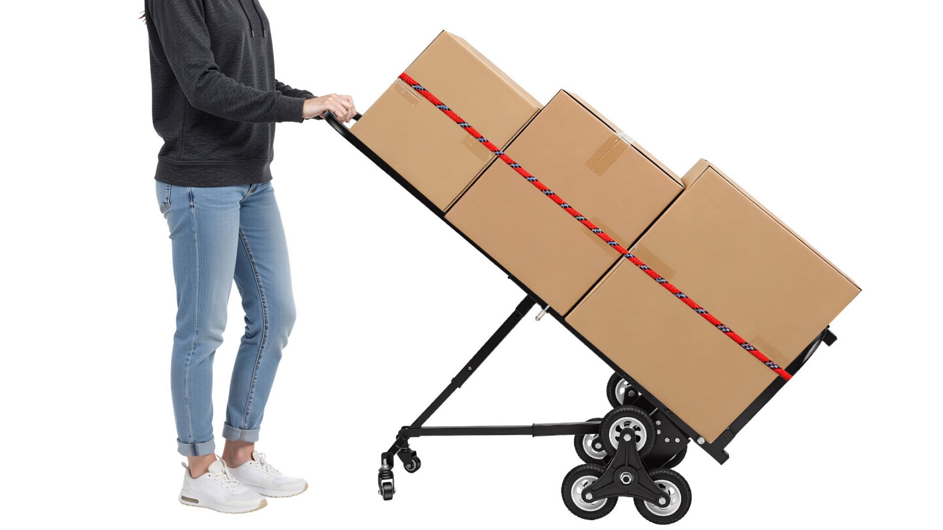 Carrito para escaleras con 10 ruedas y capacidad 330 lbs miniatura 7