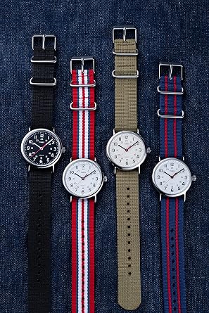 Timex Unisex Weekender 38mm Watch with Additional Fabric Slip-Thru Strap