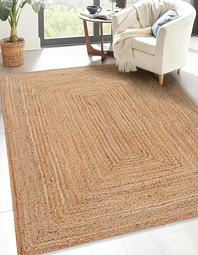 Miniatura 9 de Alfombra de yute, alfombra de trapo, alfombras de 5 x 8 pies, alfombra de yute de 5 x 8 pies, alfombra de entrada de yute, alfombra de 5 x 8,