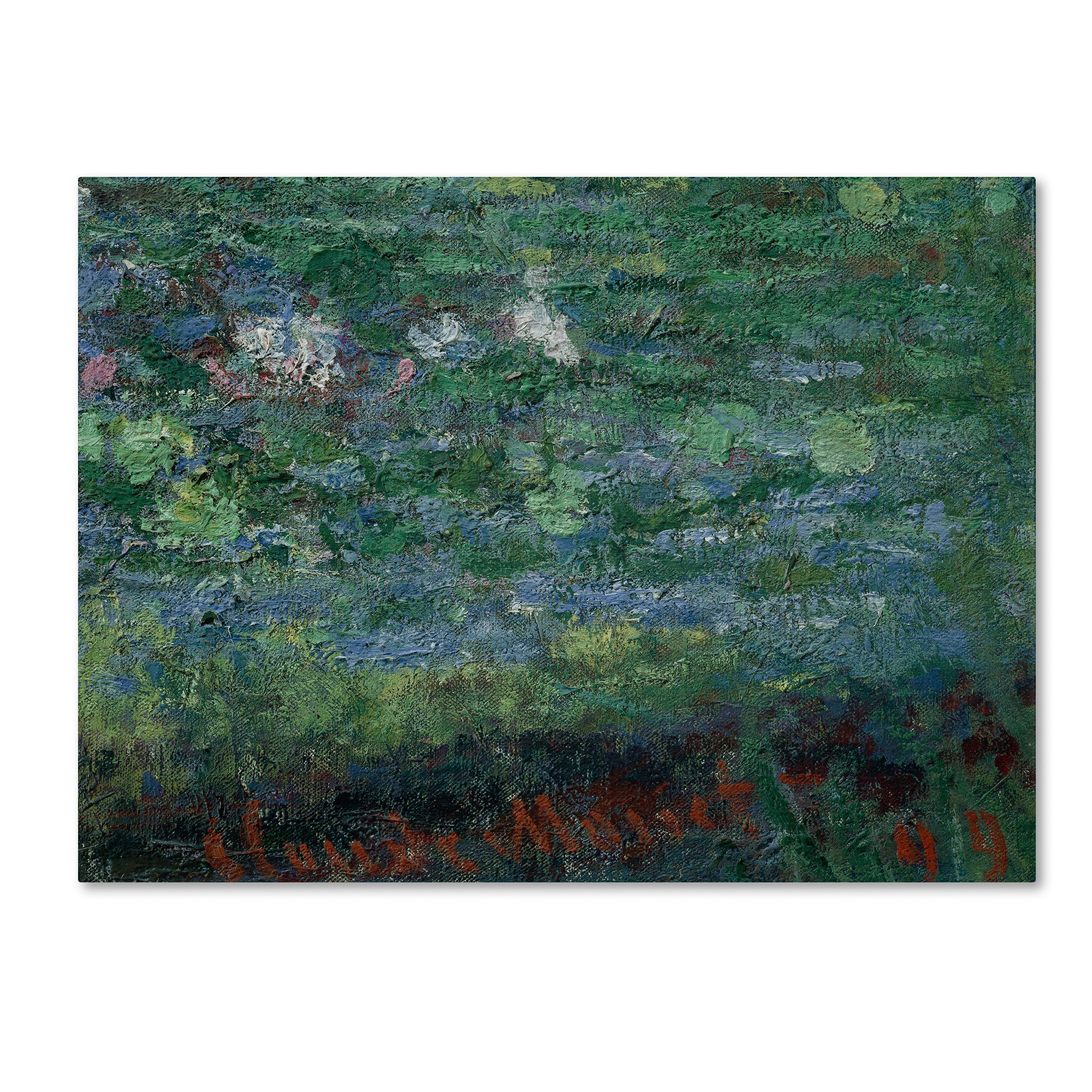 Amazon.co.jp: Trademark Fine Art The Waterlily Pond Green Harmony