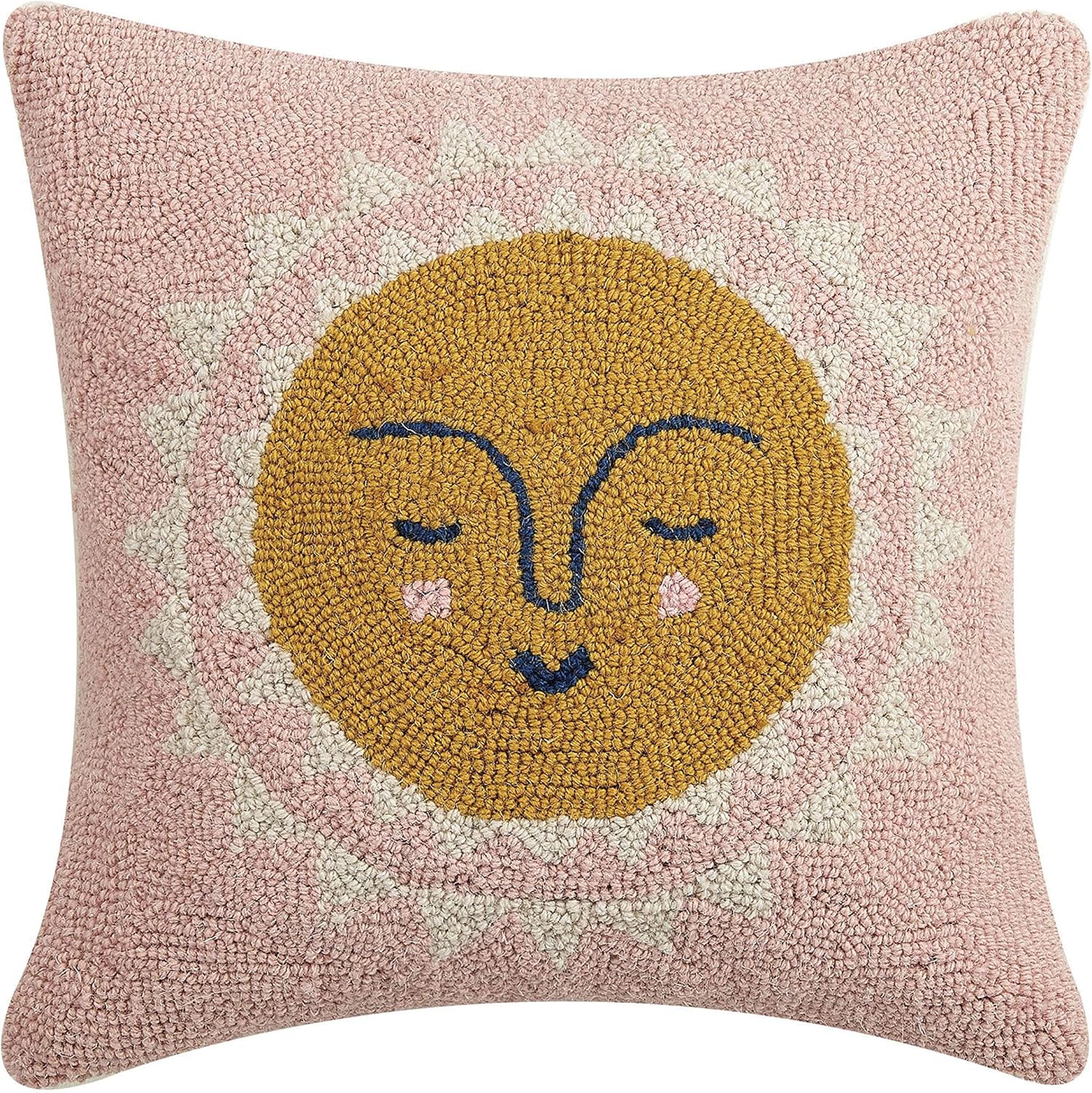 Peking Handicraft 30EO116AC16SQ Sleeping Sun Hook Pillow, 16-inch Square