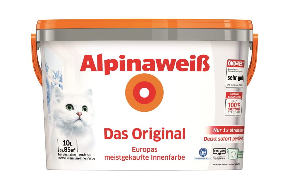 ALPINA Alpinaweiß 10 Liter Farbe Wandfarbe Das Original