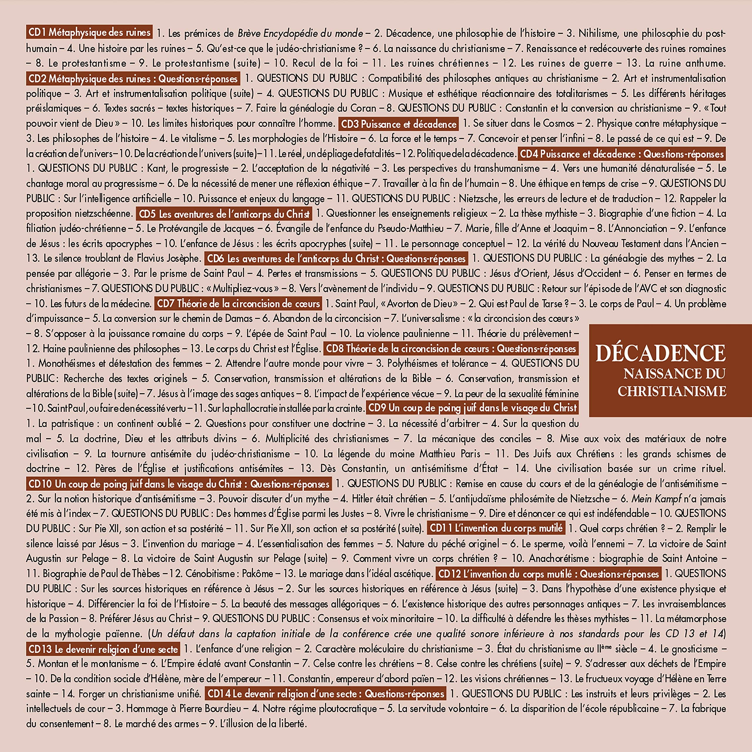 Decadence vol. 1 - naissance du christianisme