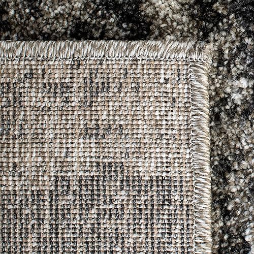 Miniatura 7 de SAFAVIEH Retro Collection - Alfombra de pasillo de 2 pies 3 pulgadas x 7 pies, gris oscuro y gris claro, diseño abstracto moderno, no desprende