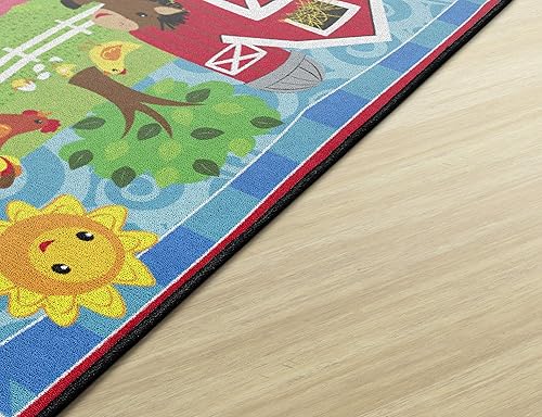 Miniatura 83 de Flagship Carpets Alfombra antideslizante para niños y bebés, para aprendizaje en casa o aula, sala de juegos o dormitorio de niños, 5 x 8 pies