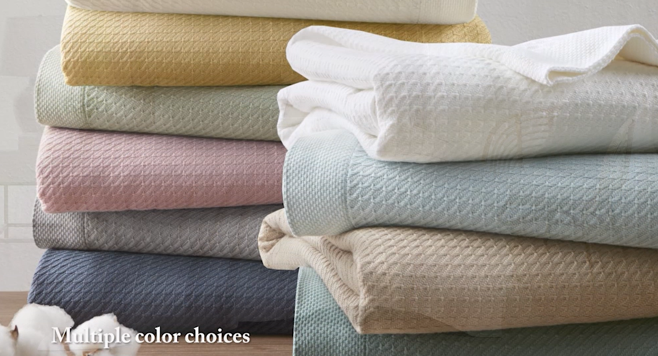 Amazon.com: Madison Park 100% Egyptian Cotton Summer Blanket Full